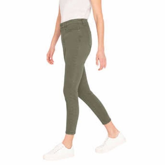 BUFFALO David Bitton Women’s High Rise Soft Stretch Ankle Skinny Jeans, Havana - Picture 2 of 5